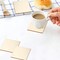 100 Pieces 3 x 3 Inches Unfinished Wood Squares Pieces, 3mm 1/8" Natural Plywood Sheets Wood Coasters Wooden Square Cutouts for Crafts, Painting, DIY, Engraving and Carving, Home Decor
